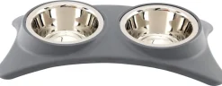 Gamelle double en inox et polypropylène
