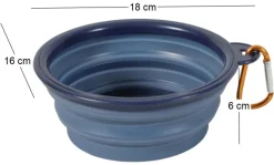 Gamelle souple en silicone bleu Bivouak (650 ml)
