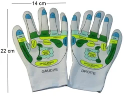 Gants hydratants Réflexologie & Spa (La paire)