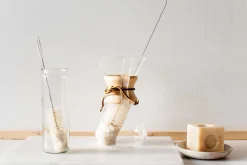 Goupillon gourde en fibres de coton et soie