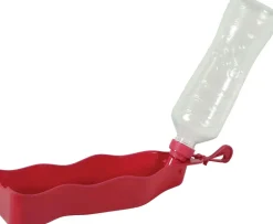 Gourde en plastique pliable Bivouak (Rouge)