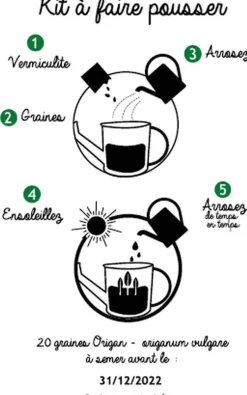 Graines à planter aromates avec arrosoirs (Lot de 2)