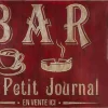 Grande plaque vintage en fer 122,5 x 74 cm (Bar tabac)