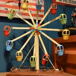 Grande roue manège coloré en fer