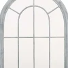 Grand miroir fenêtre en métal (Atelier)
