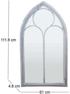 Grand miroir fenêtre en métal (Eglise)