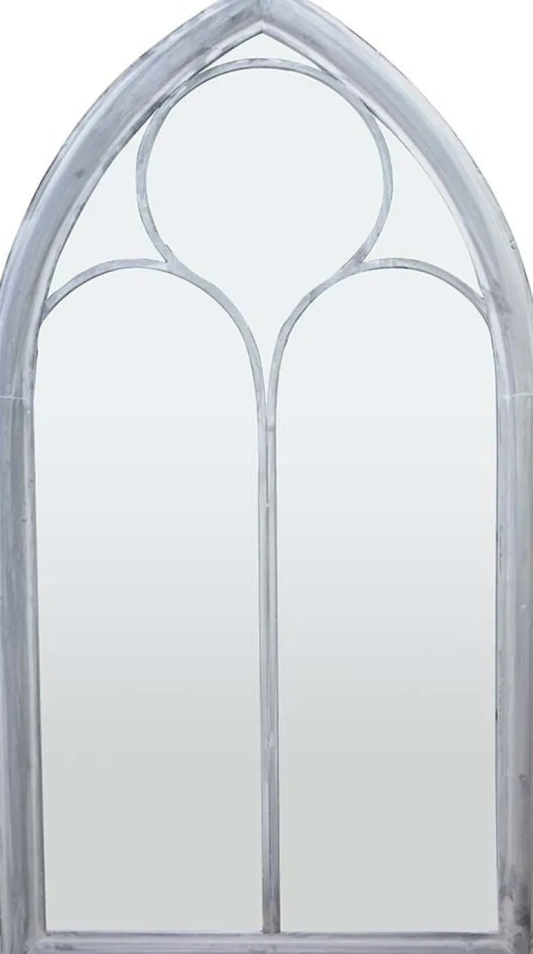 Grand miroir fenêtre en métal (Eglise)