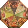 Grand parapluie bois et métal toile polyester (Automne)