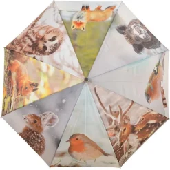 Grand parapluie bois et métal toile polyester (Hiver)