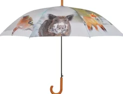 Grand parapluie bois et métal toile polyester (Hiver)