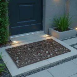 Gratte-pieds paillasson grille en fonte (Rectangle)