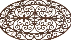 Gratte-pieds paillasson grille en fonte (Ovale)