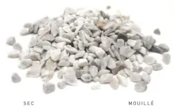 Graviers marbre concassé blanc carrare 10kg