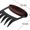 Griffe ours en inox et bois Churrasco