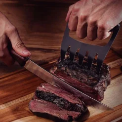 Griffe ours en inox et bois Churrasco