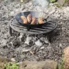 Grille en métal feu de camp