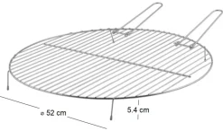 Grille pour brasero Flame (Circulaire 50 cm)