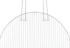 Grille pour brasero Flame (Semi-circulaire 70 cm)