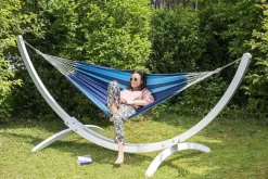 Hamac artisanal en coton Santana (Bleu)