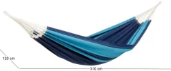Hamac artisanal en coton Santana (Bleu)
