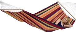Hamac à baguettes en coton Brasilia (Tropical)