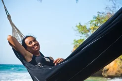 Hamac double en coton Barbados (Noir)