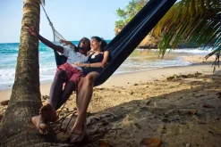 Hamac double en coton Barbados (Noir)