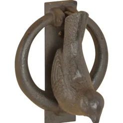 Heurtoir de porte oiseaux en fonte