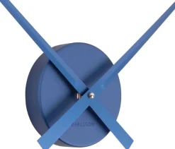 Horloge aiguilles Big Time 41cm métallisée (Bleu foncé)