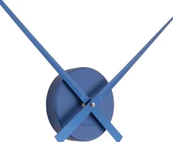 Horloge aiguilles Big Time 41cm métallisée (Bleu foncé)