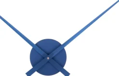 Horloge aiguilles Big Time 41cm métallisée (Bleu foncé)