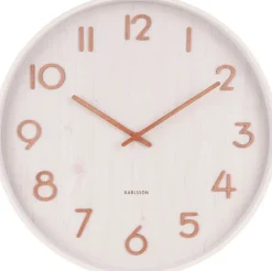 Horloge en bois Pure 40 cm (Blanc)