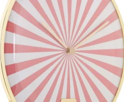Horloge en métal Candy Swirl Dome (Rose)