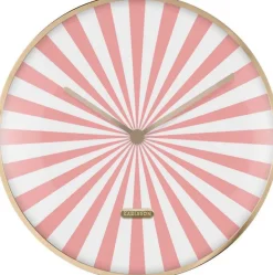 Horloge en métal Candy Swirl Dome (Rose)