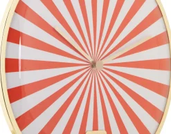 Horloge en métal Candy Swirl Dome (Orange)