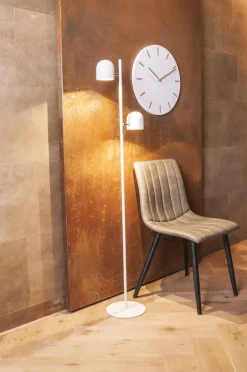 Horloge en métal Charme 45 cm (Blanc)