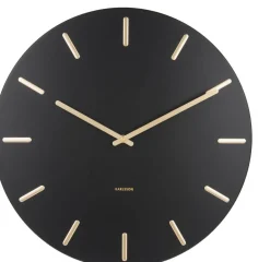 Horloge en métal Charme 45 cm (Noir)