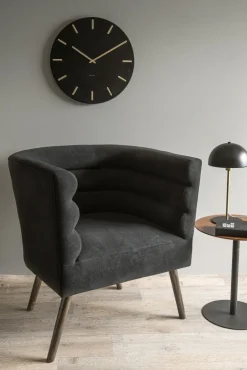 Horloge en métal Charme 45 cm (Noir)