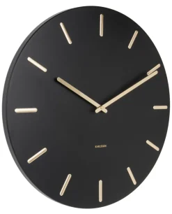 Horloge en métal Charme 45 cm (Noir)