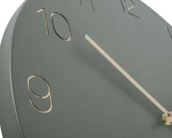 Horloge en métal chiffres gravés Charm (Vert)