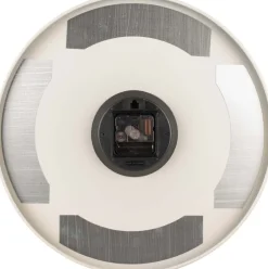 Horloge en métal chiffres gravés Charm (Gris clair)