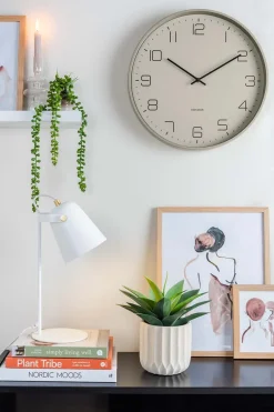 Horloge en métal Lofty 40 cm (Gris)