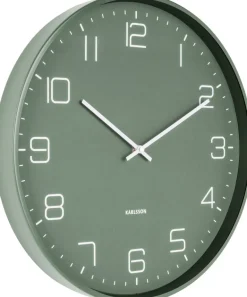 Horloge en métal mat Lofty (Vert)