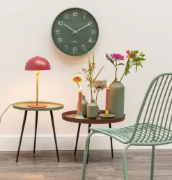 Horloge en métal mat Lofty (Vert)