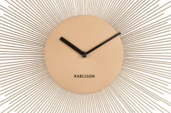 Horloge en métal Peony 45 cm (Doré)