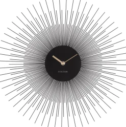 Horloge en métal Peony 45 cm (Noir)