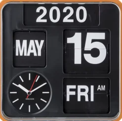 Horloge en plastique Mini Flip 24.5 cm (Orange)