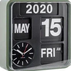 Horloge en plastique Mini Flip 24.5 cm (Vert)