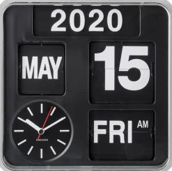 Horloge en plastique Mini Flip 24.5 cm (Chrome)