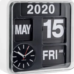 Horloge en plastique Mini Flip 24.5 cm (Blanc)